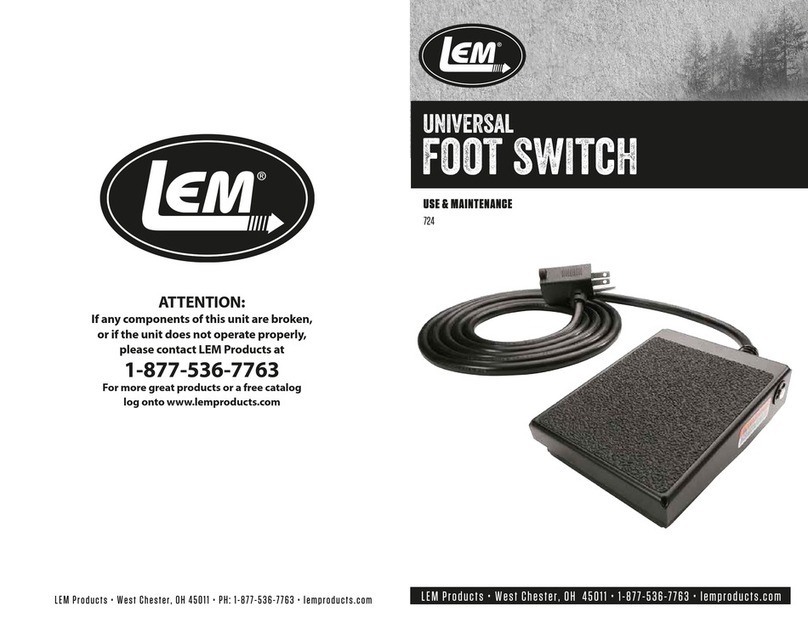 LEM 724 Use & maintenance