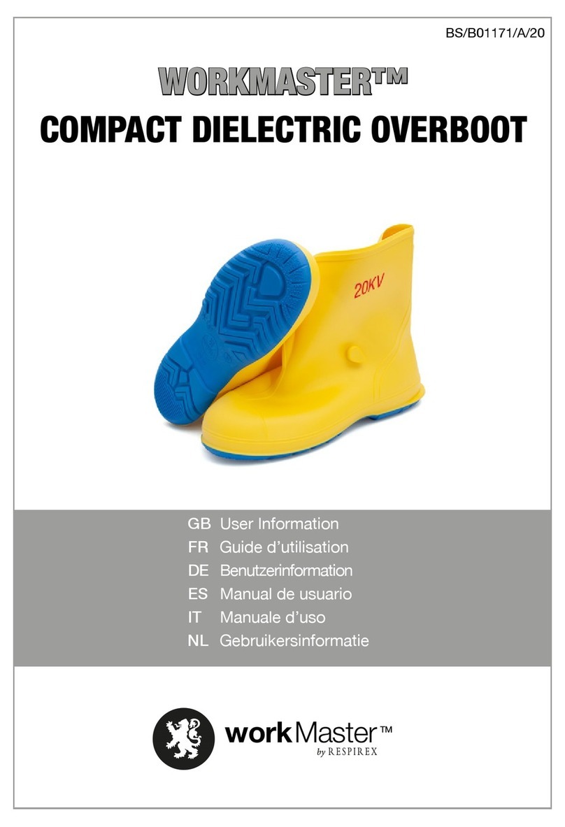 Respirex WORKMASTER COMPACT DIELECTRIC OVERBOOT User information