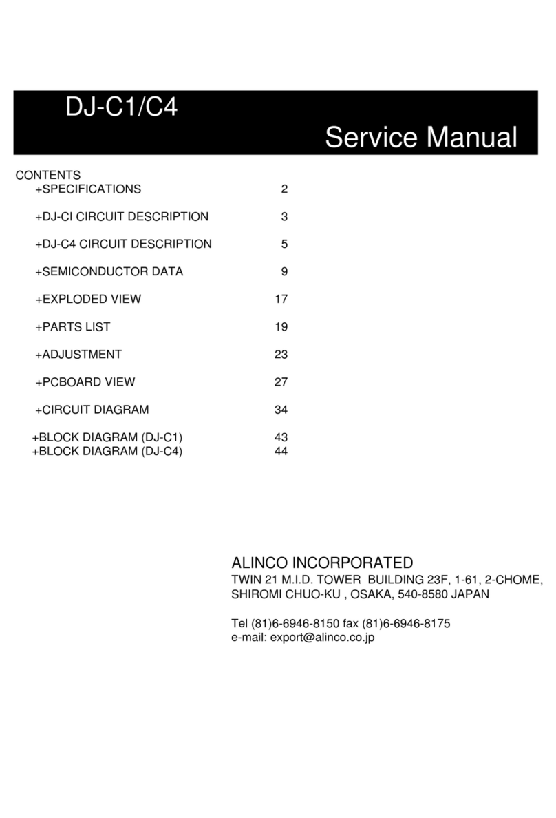 Alinco DJ-C1 Service manual