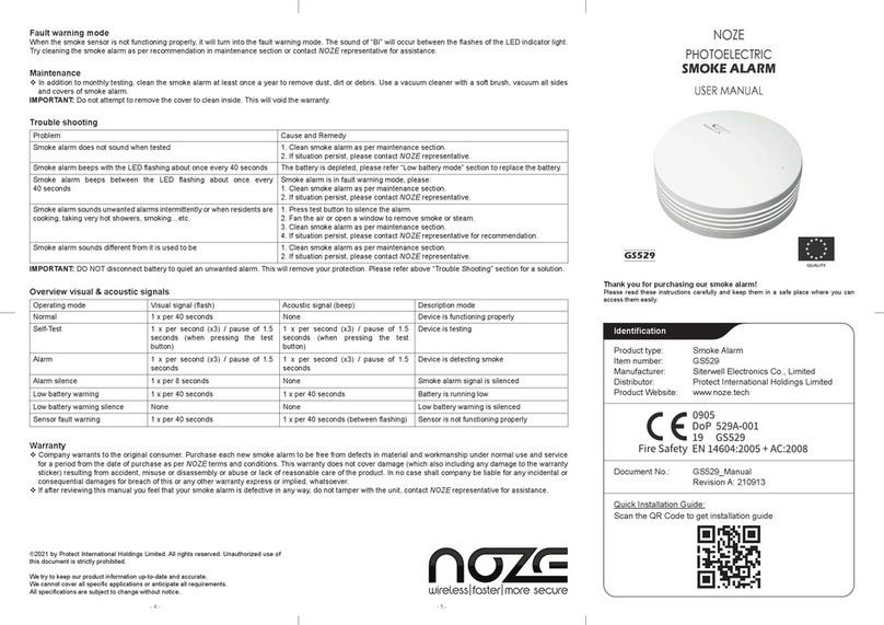NOZE GS529 user manual