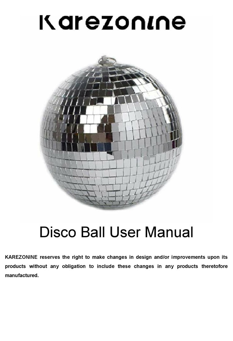 KAREZONINE Disco Ball user manual