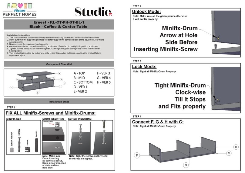 Studio KL-CT-PH-ST-BL-1 installation guide Studio KL-CT-PH-ST-BL-1 installation guide