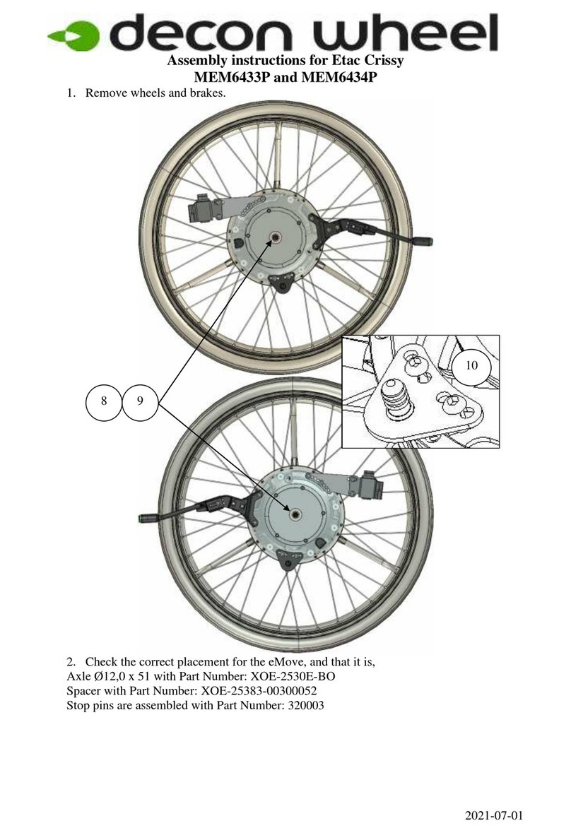 Decon wheel MEM6433P User manual Decon wheel MEM6433P User manual