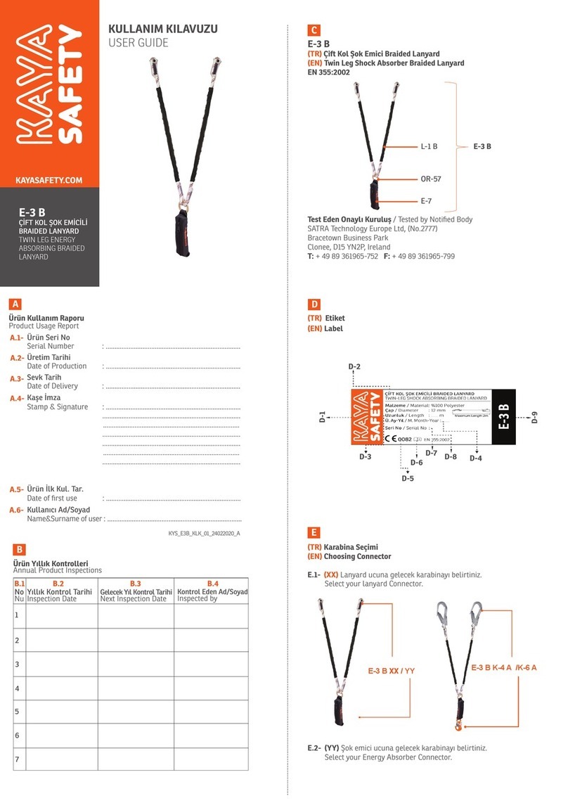 Kaya Safety E-3 B user guide
