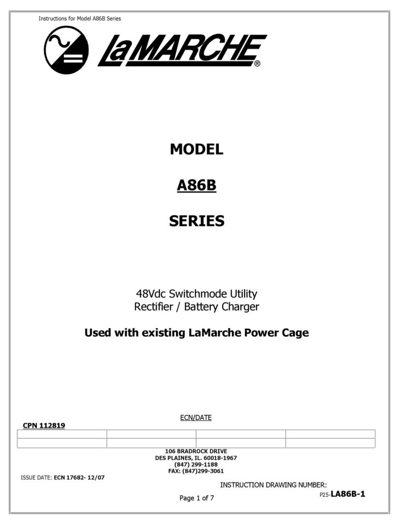 Lamarche A86B Series manual