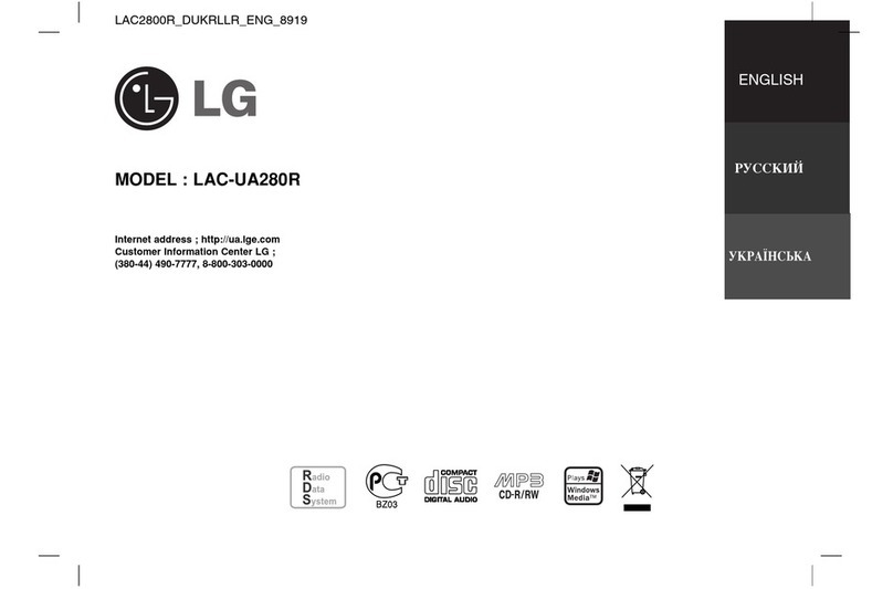 LG LAC-UA280R User manual