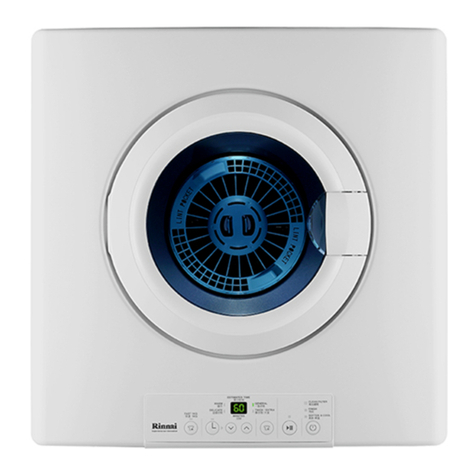 Rinnai RDT-62-CH-W operating instructions
