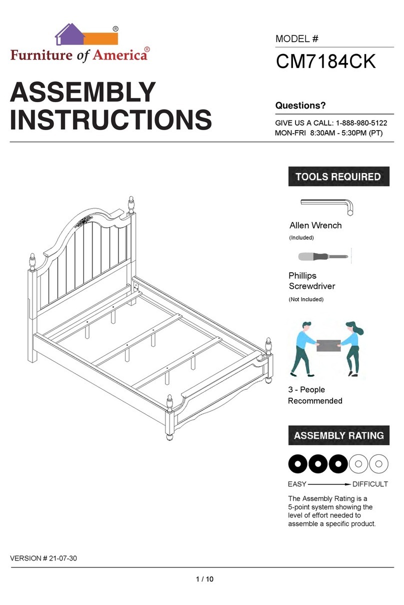Furniture of America CM7184CK Assembly instructions
