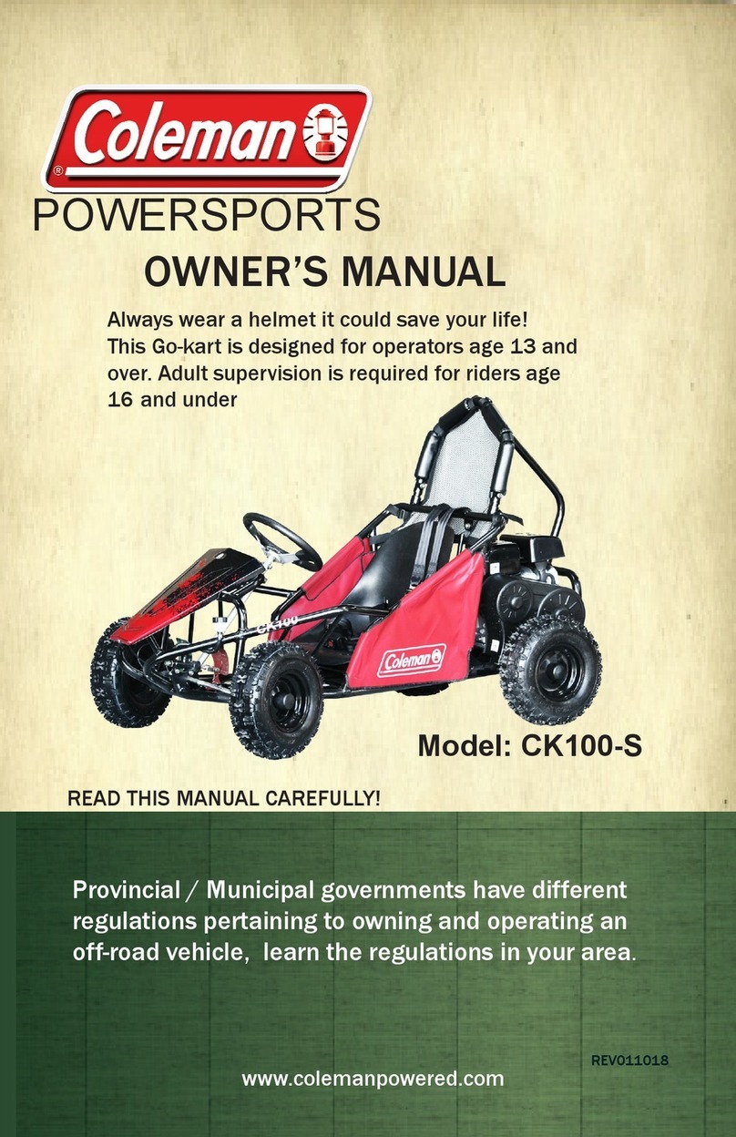 Coleman Powersports CK100-S User manual Coleman Powersports CK100-S User manual