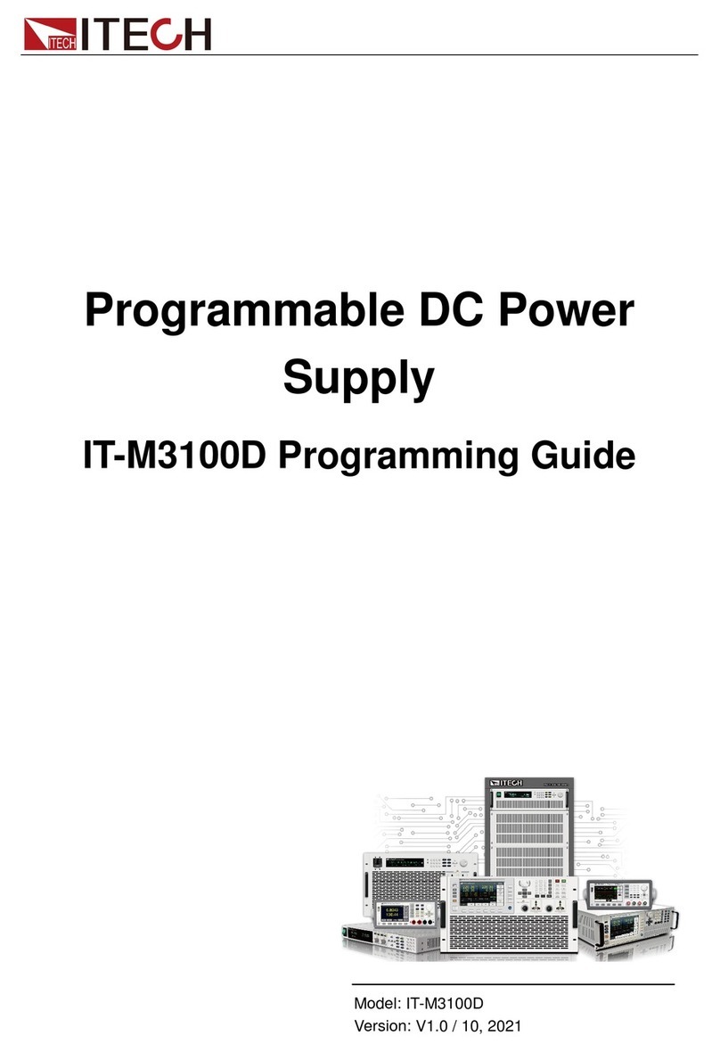I-Tech IT-M3100D Series Operating instructions