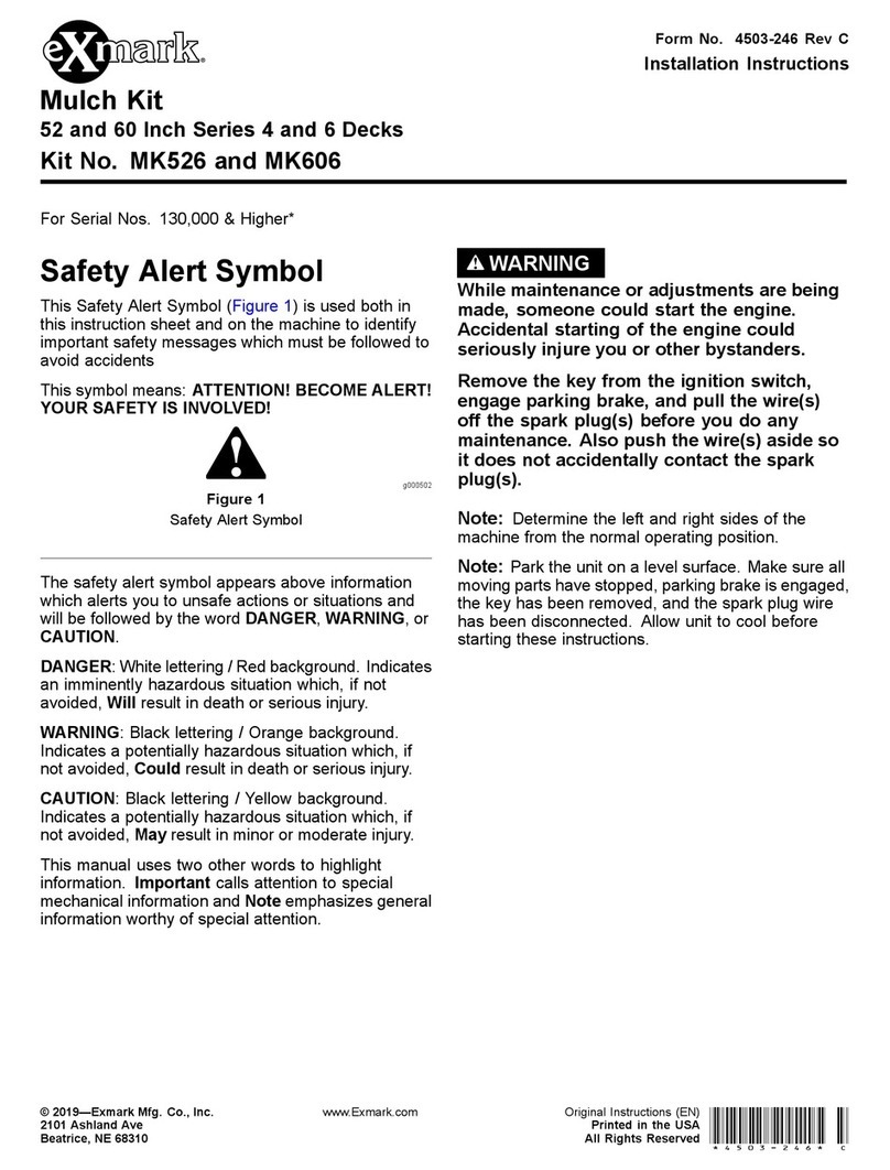 Exmark MK526 installation instructions