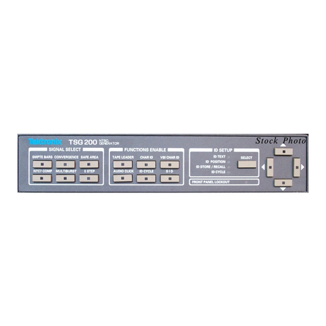 Tektronix TSG200 User manual