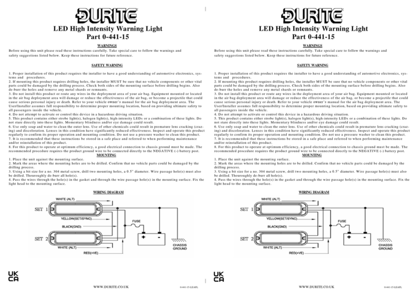 Durite 0-441-15 quick start guide