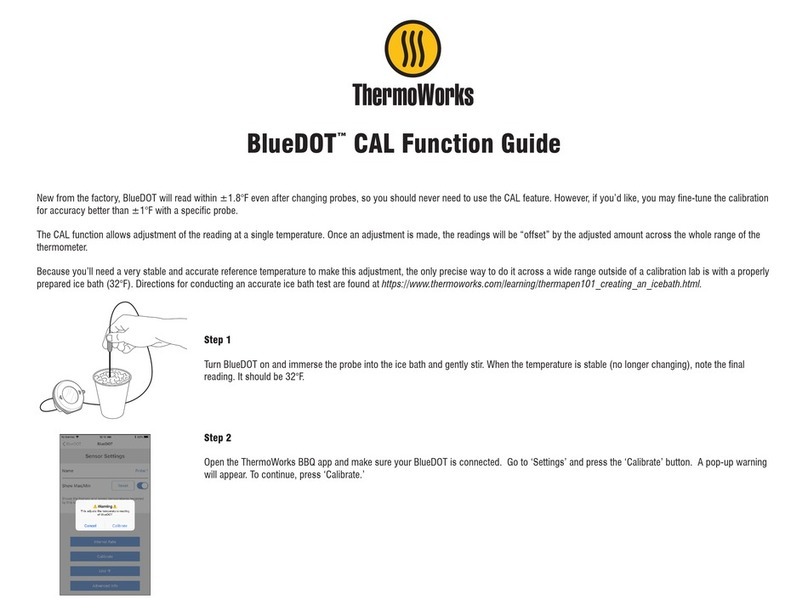 ThermoWorks BlueDOT TX-1400 Instruction and safety manual