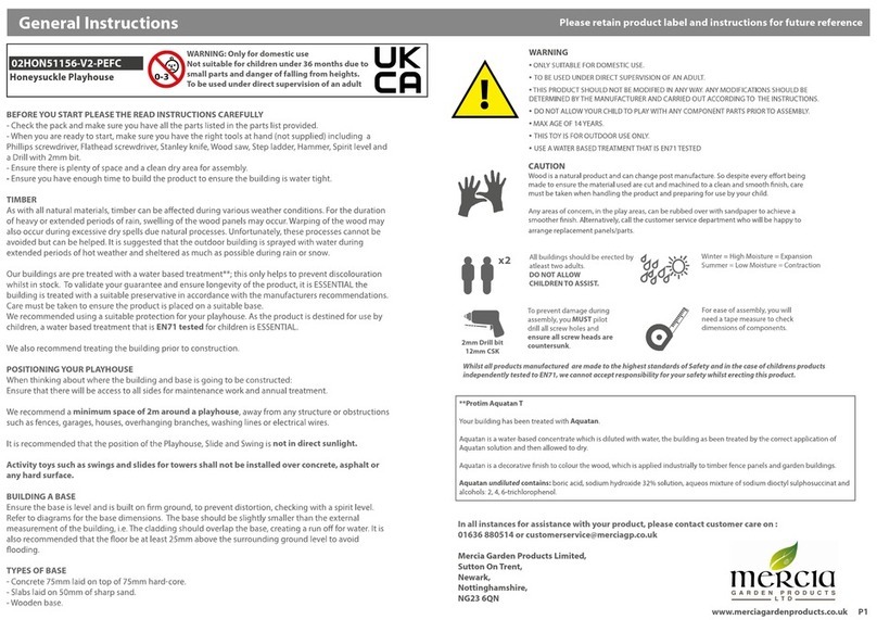 Mercia Garden Products 02HON51156-V2 User manual