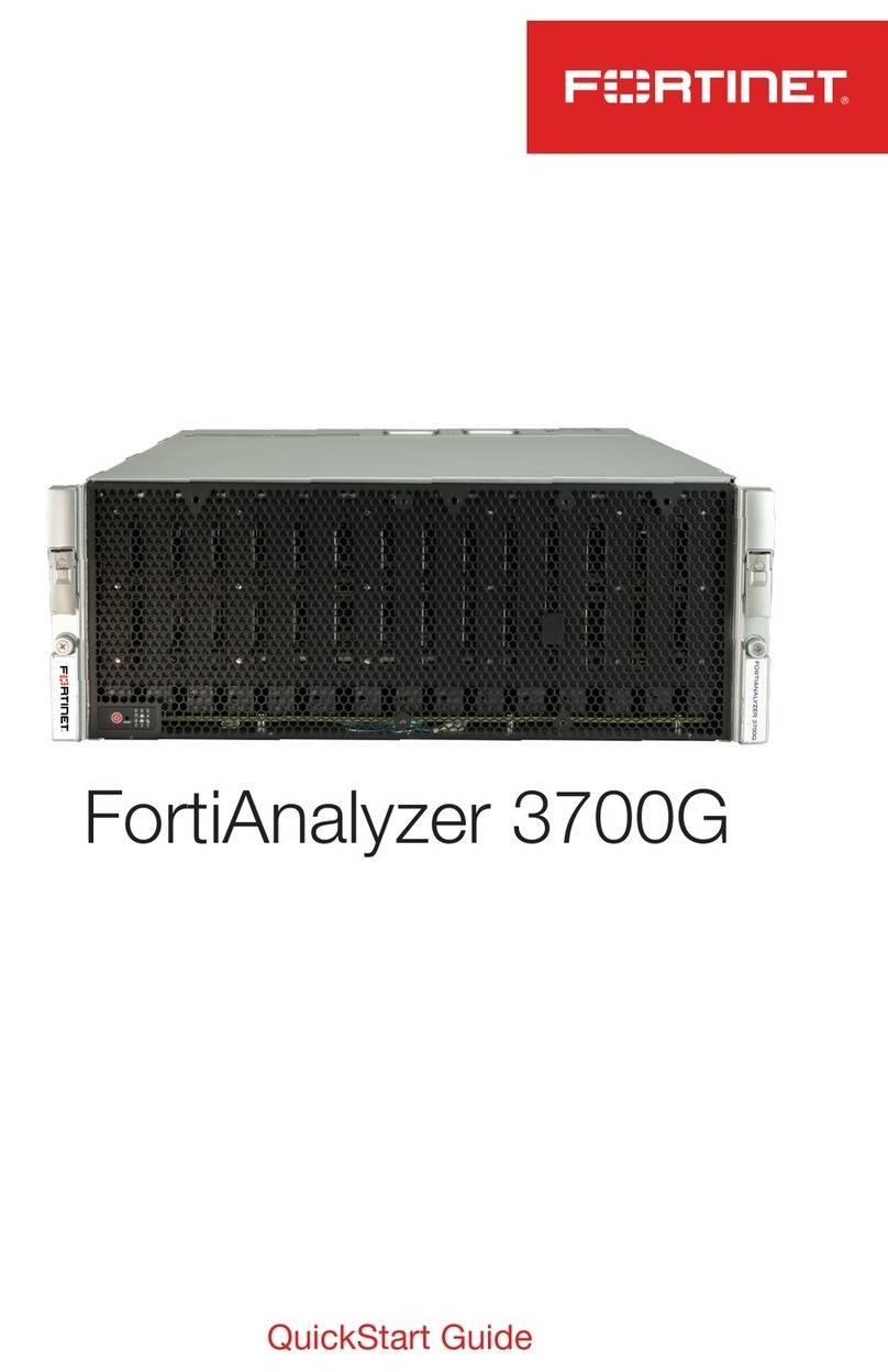 Fortinet FortiAnalyzer 3700G User manual