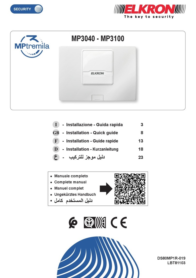Elkron MP3040 User manual