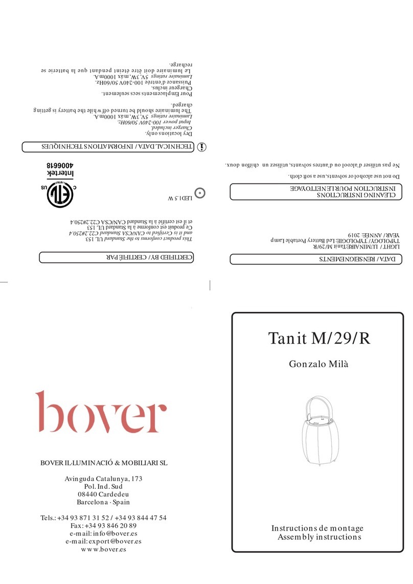 bover Tanit M/29/R Assembly instructions