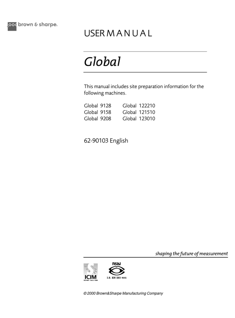 brown & sharpe Global 9128 user manual
