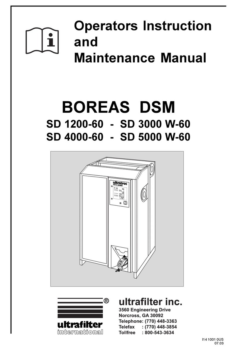 Ultrafilter BOREAS DSM SD 1200-60 Operator instructions