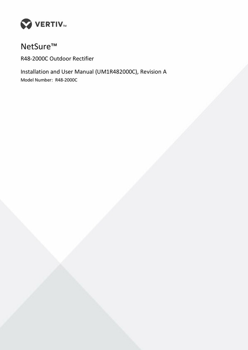 Vertiv R48-2000C Installation and user manual