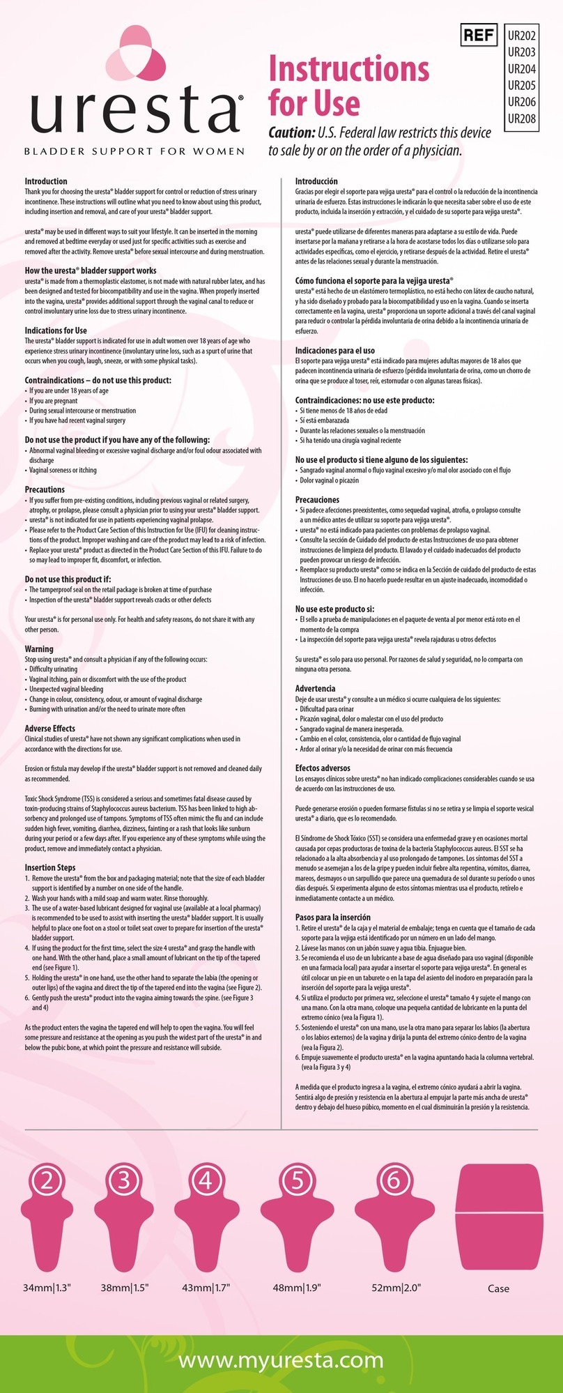 uresta UR202 Instructions for use