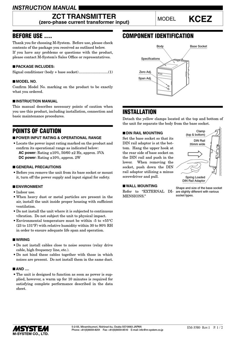 M-system KCEZ User manual