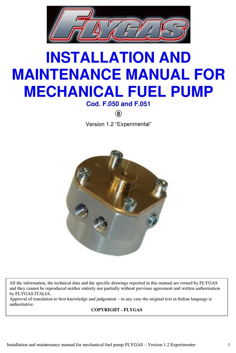 Flygas F.050 Installation and maintenance manual