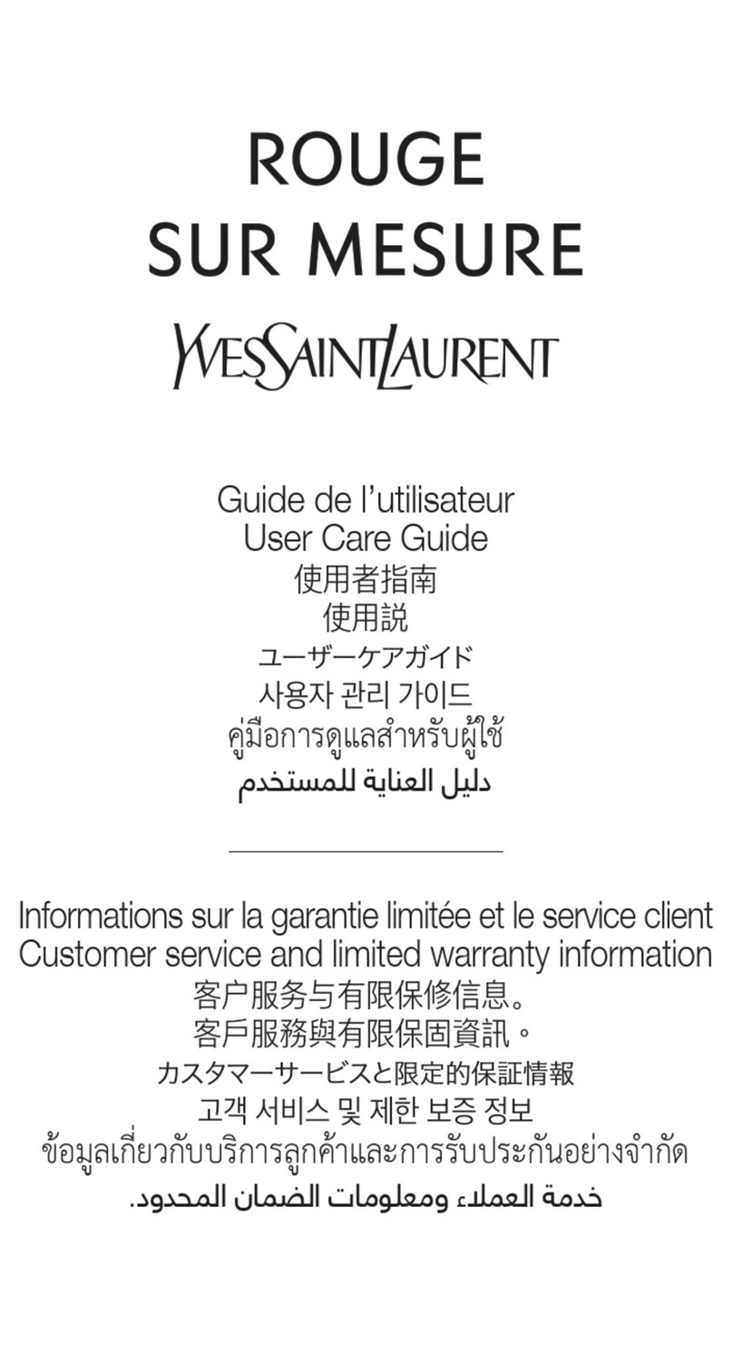 Yves Saint Laurent ROUGE SUR MESURE User & care guide