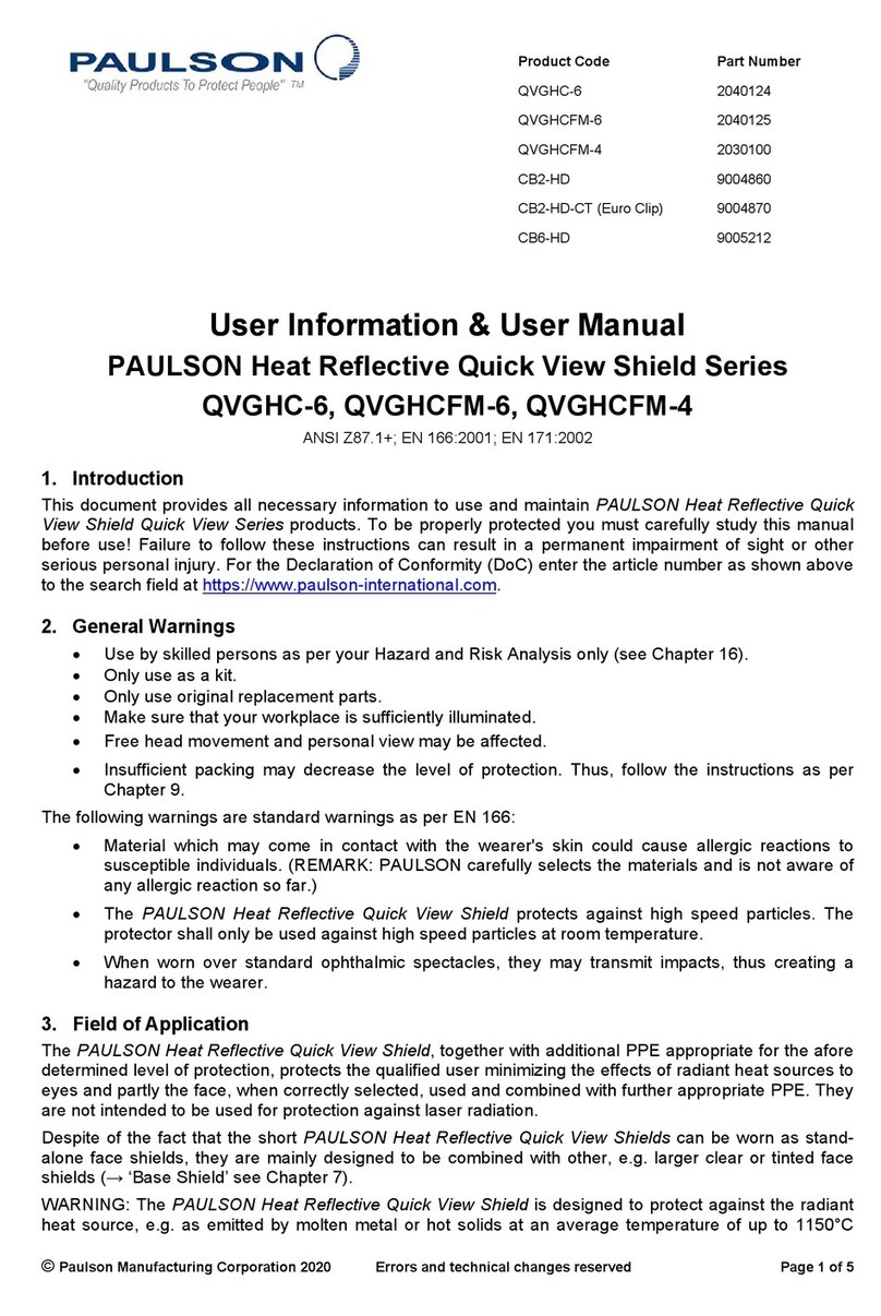 Paulson QVGHC-6 User Information & User Manual