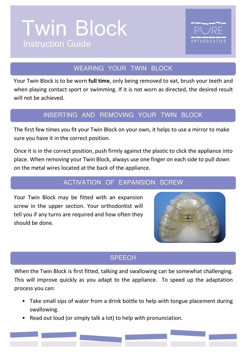 Pure Orthodontics Twin Block Instruction guide