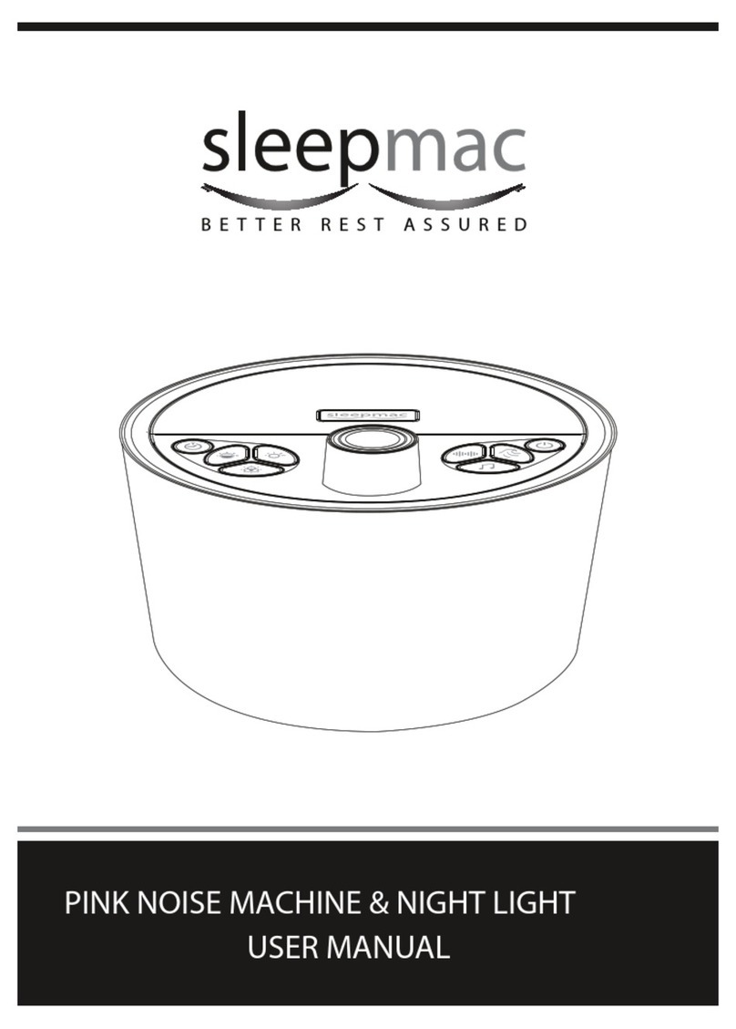 sleepmac Pink Noise Machine & Night Light user manual