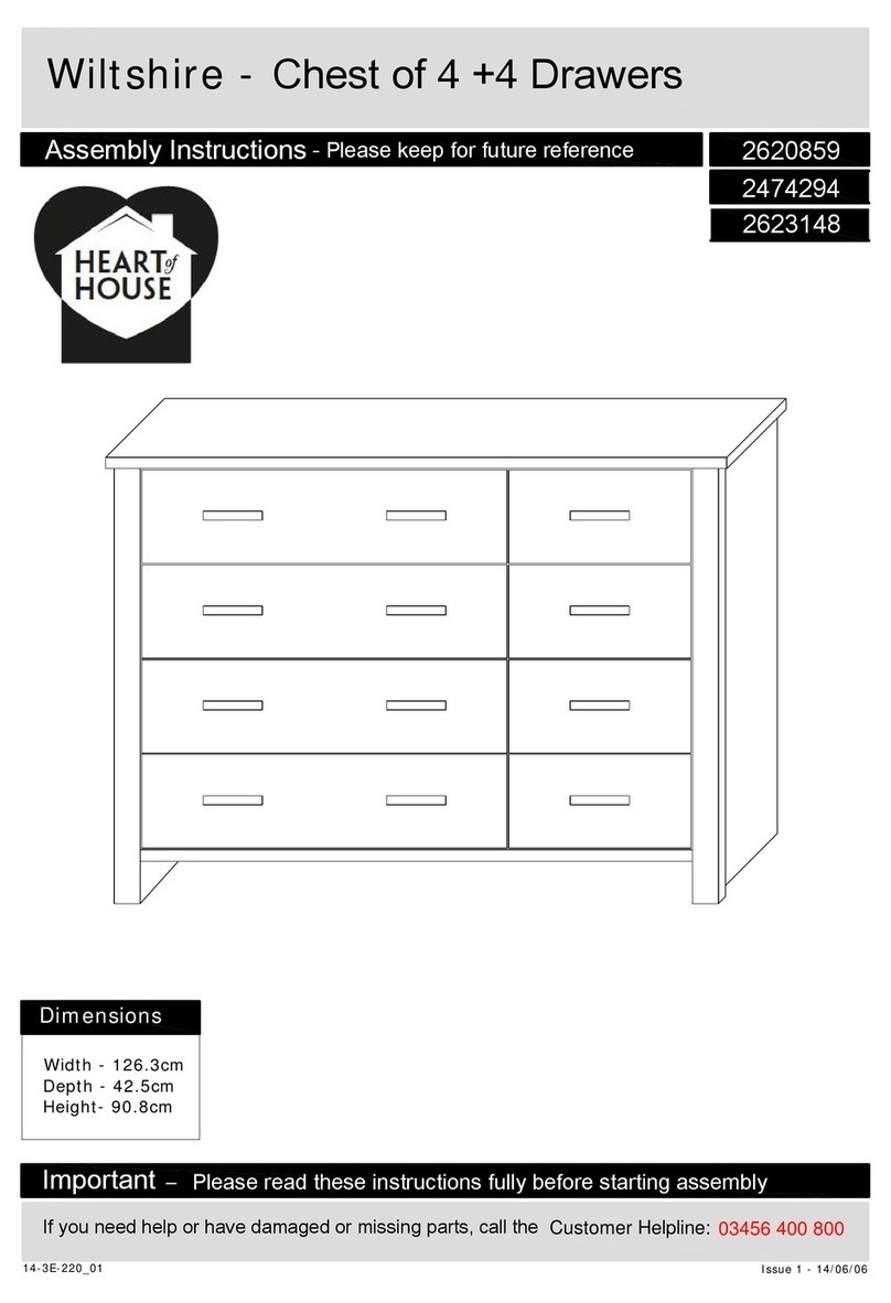 Heart of House Wiltshire 2620859 Assembly instructions Heart of House Wiltshire 2620859 Assembly instructions