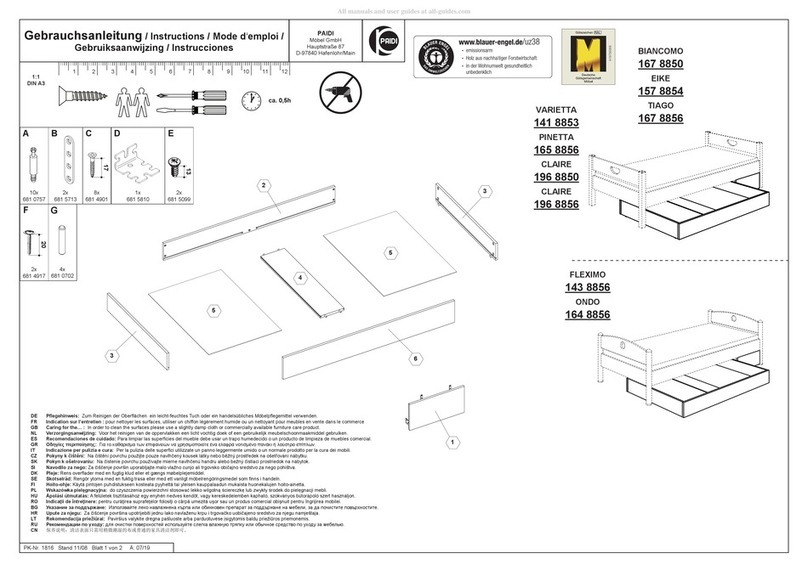 PAIDI BIANCOMO 167 8850 User manual PAIDI BIANCOMO 167 8850 User manual