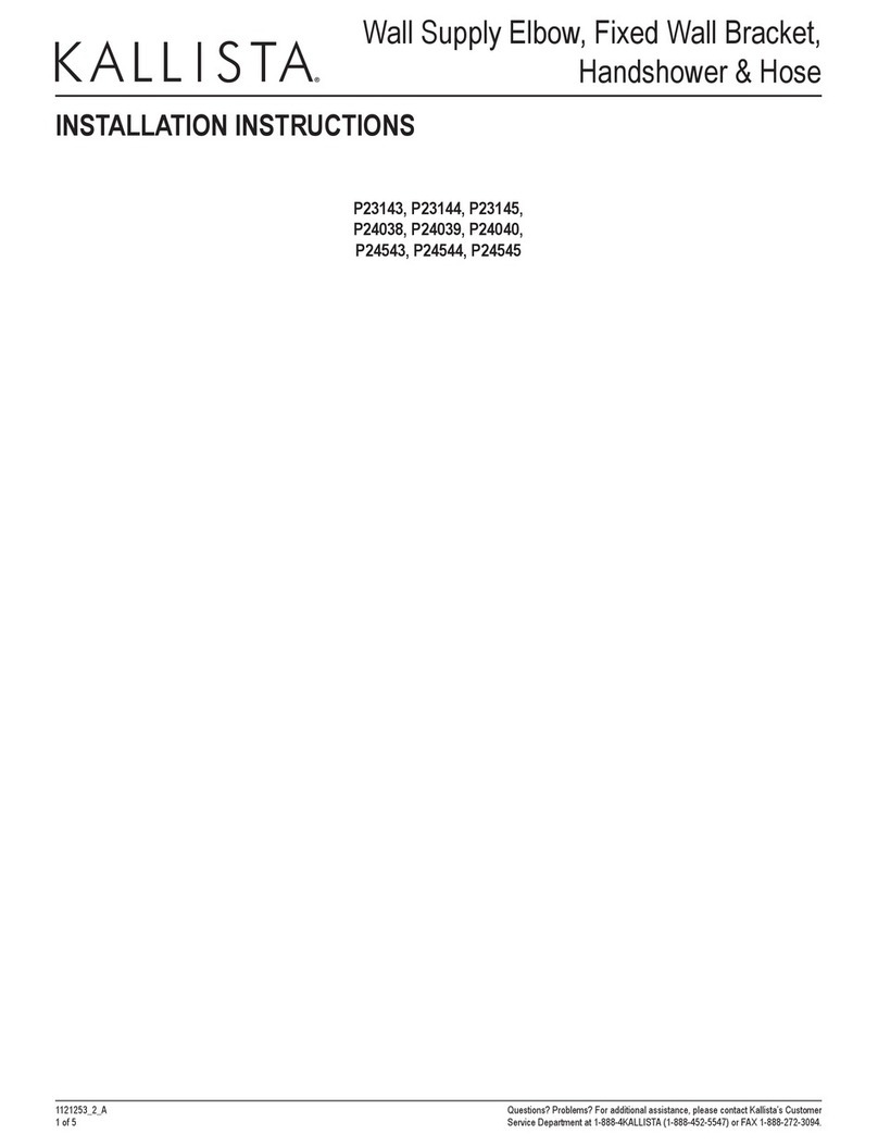 Kallista P23143 installation instructions Kallista P23143 installation instructions
