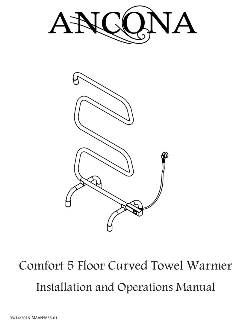 Ancona Comfort 5 Installation and operation manual