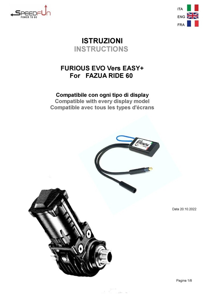 SpeedFun FURIOUS EVO Vers EASY+ instructions