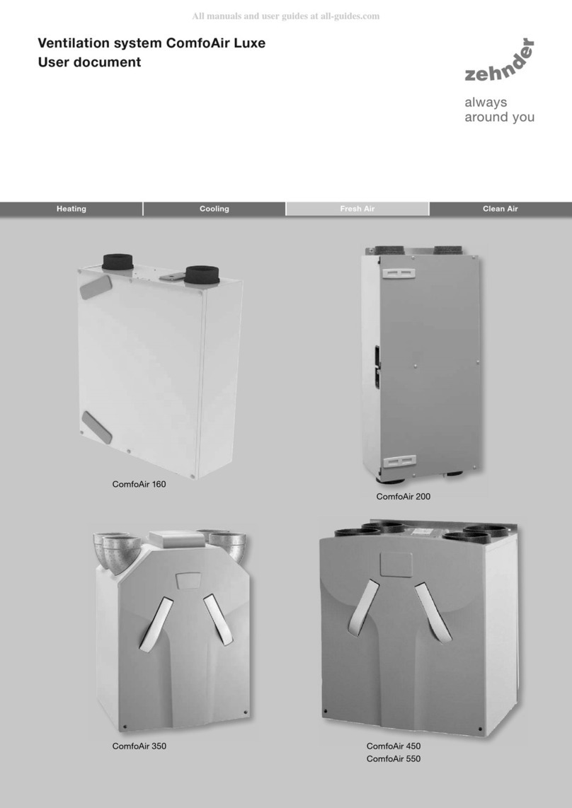 Zehnder Rittling ComfoAir Luxe Operator's manual