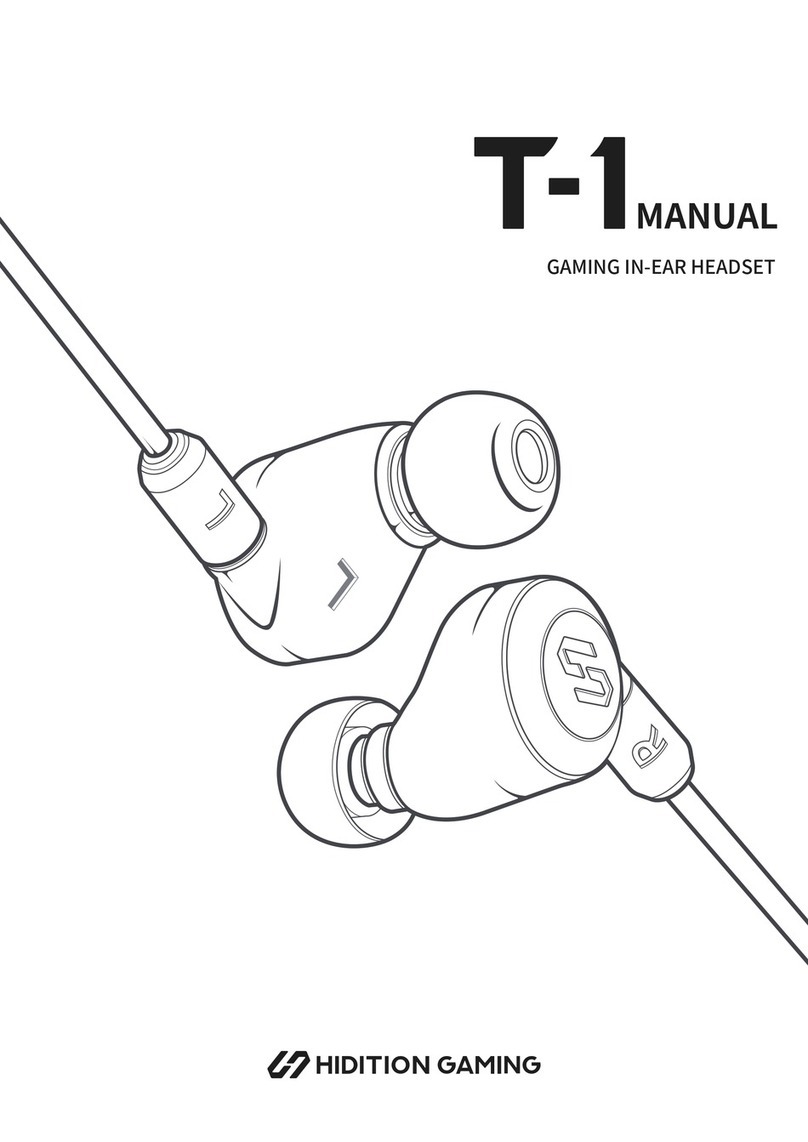 HIDITION GAMING T-1 manual