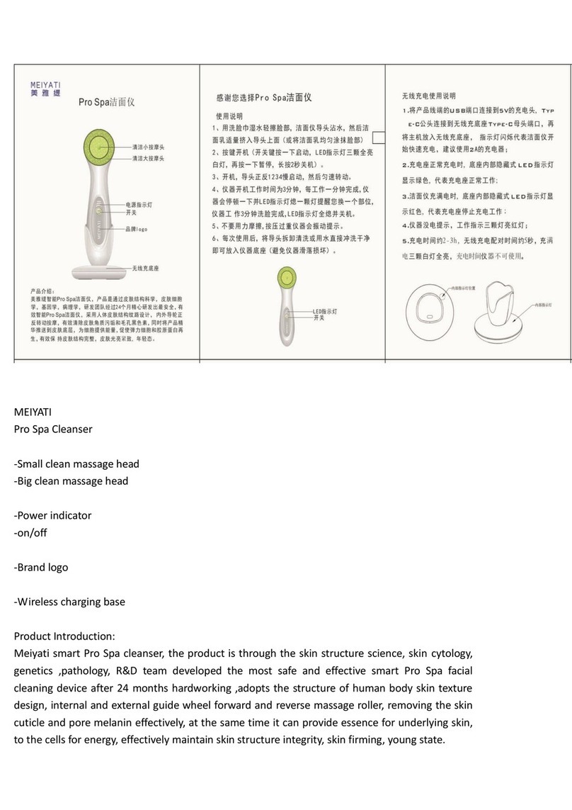MEIYATI Pro Spa quick start guide