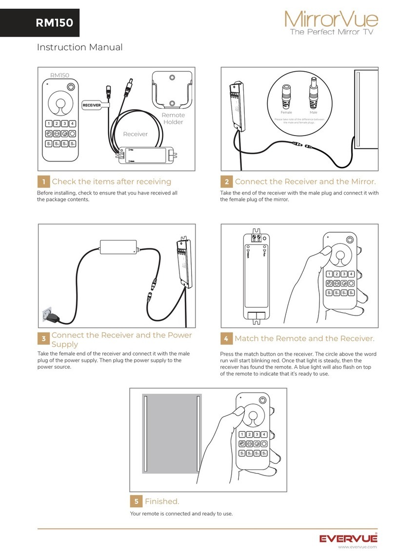 MirrorVue RM150 instruction manual
