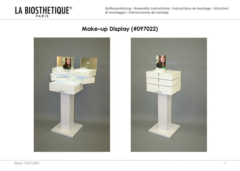 LA BIOSTHETIQUE PARIS 097022 Assembly instructions