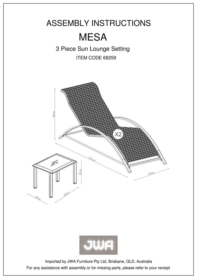 JWA MESA 68259 Assembly instructions