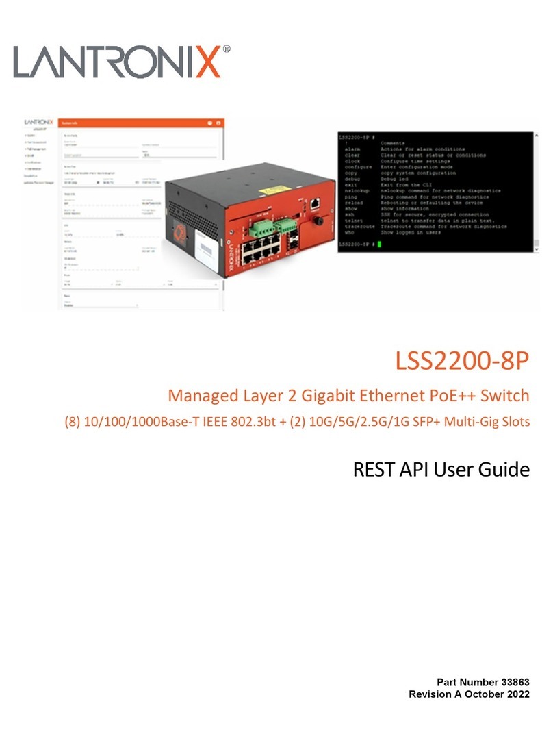 Lantronix LSS2200-8P User manual Lantronix LSS2200-8P User manual