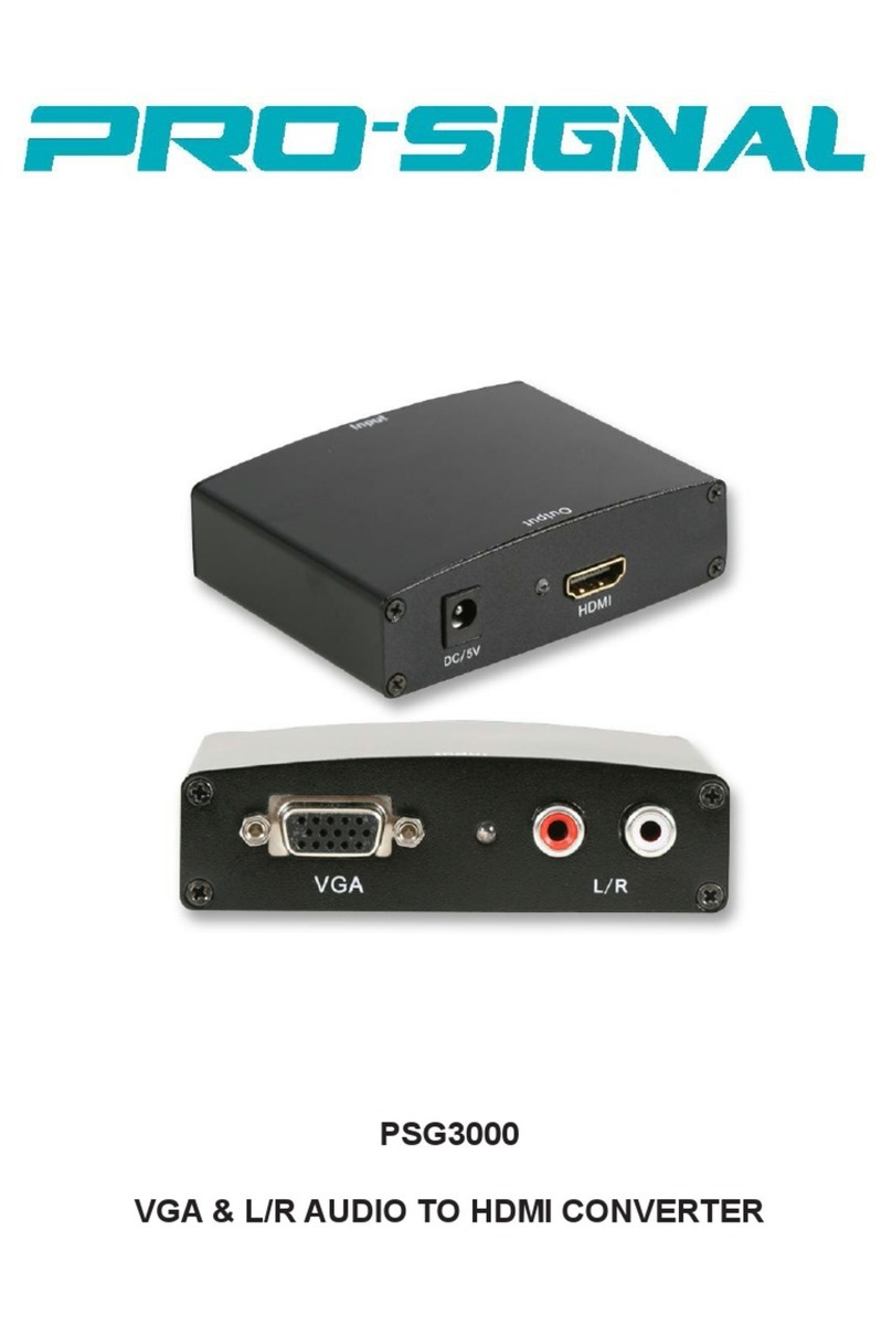 PRO SIGNAL PSG3000 User manual