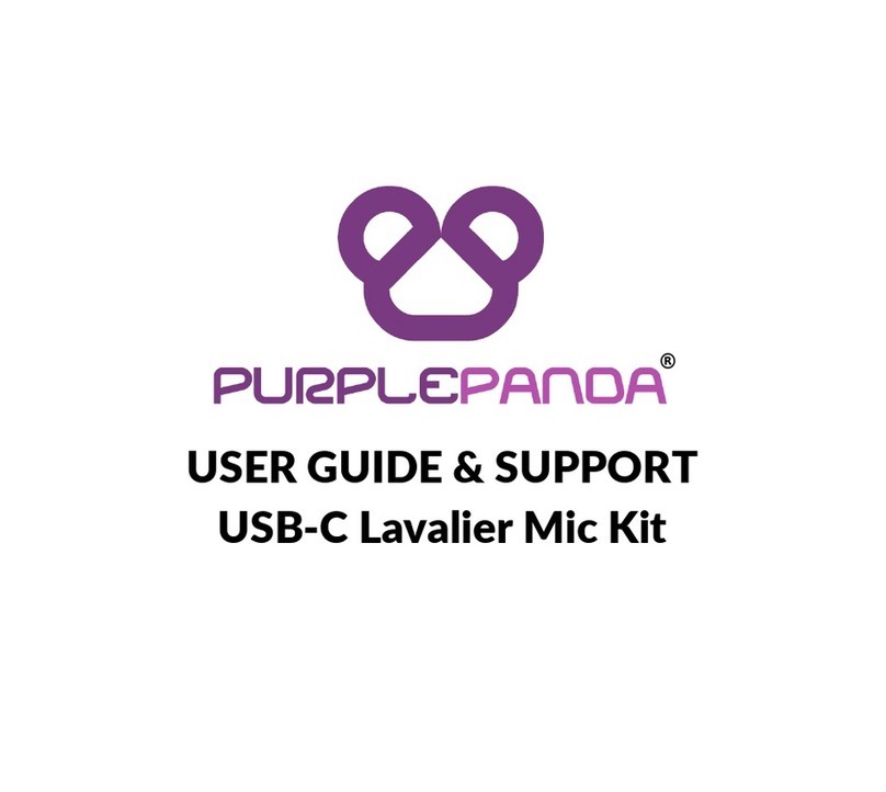 PURPLE PANDA USB-C Lavalier Mic Kit User manual