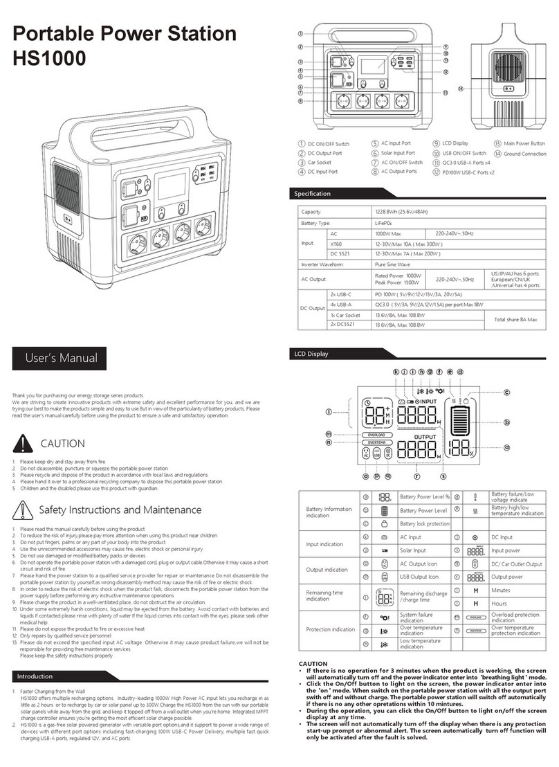 iFORWAY T-Rex HS1000 user manual