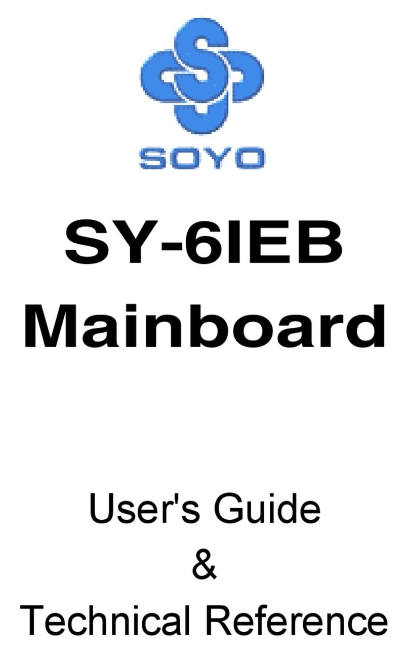 SOYO SY-6IEB Use and care manual SOYO SY-6IEB Use and care manual