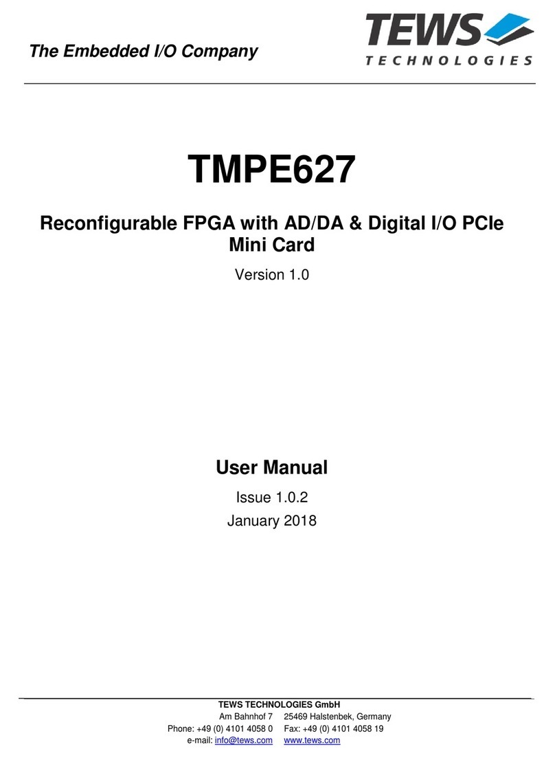 Tews Technologies TMPE627 User manual