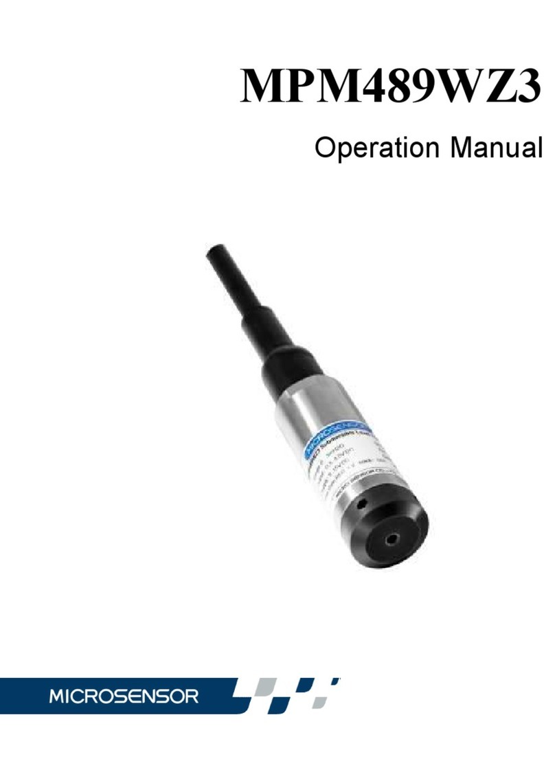 Microsensor MPM489WZ3 Operation manual